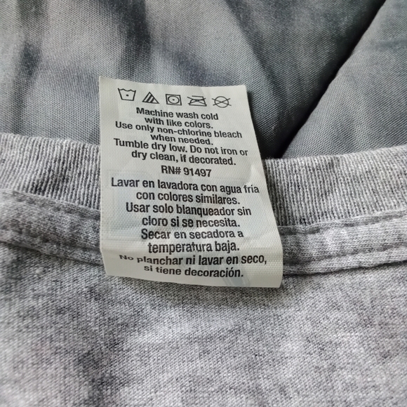 Men's Grey T-shirt Number One Grandpa #1 Grandfather American Flag Patriotic - Picture 9 of 9